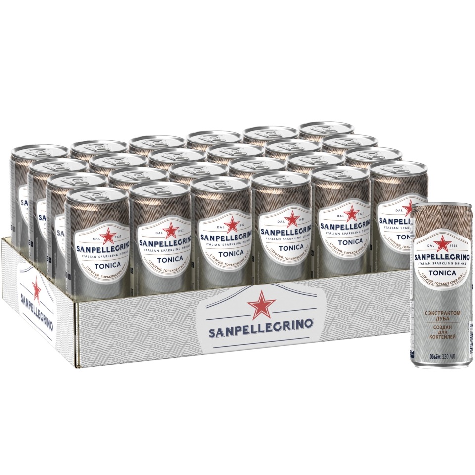 

Напиток безалкогольный газированный Sanpellegrino Tonica, 24 шт по 0,33л