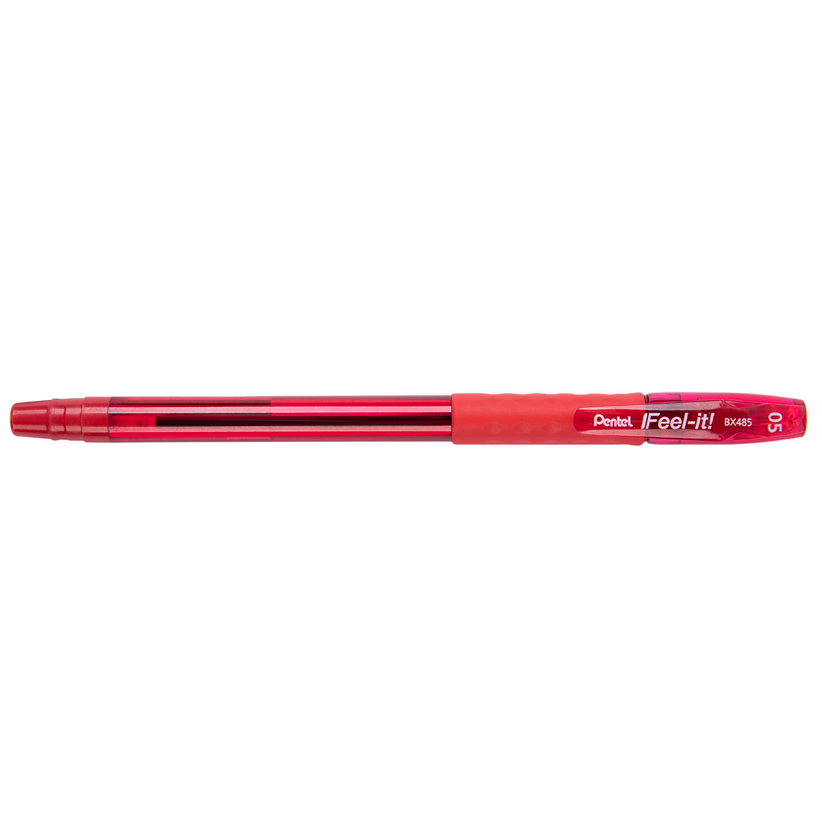 Ручка шариковая 12 шт. Pentel Feel it! d 0.5 мм BX485-B цвет чернил: красный