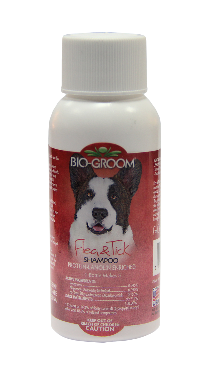 фото Шампунь-кондиционер bio-groom flea&tick от блох и клещей, концентрат 1 к 4, 59 мл