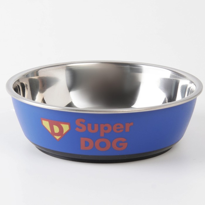 

Миска для собак Пушистое счастье Super dog 14х4,5 см 450 мл, Разноцветный