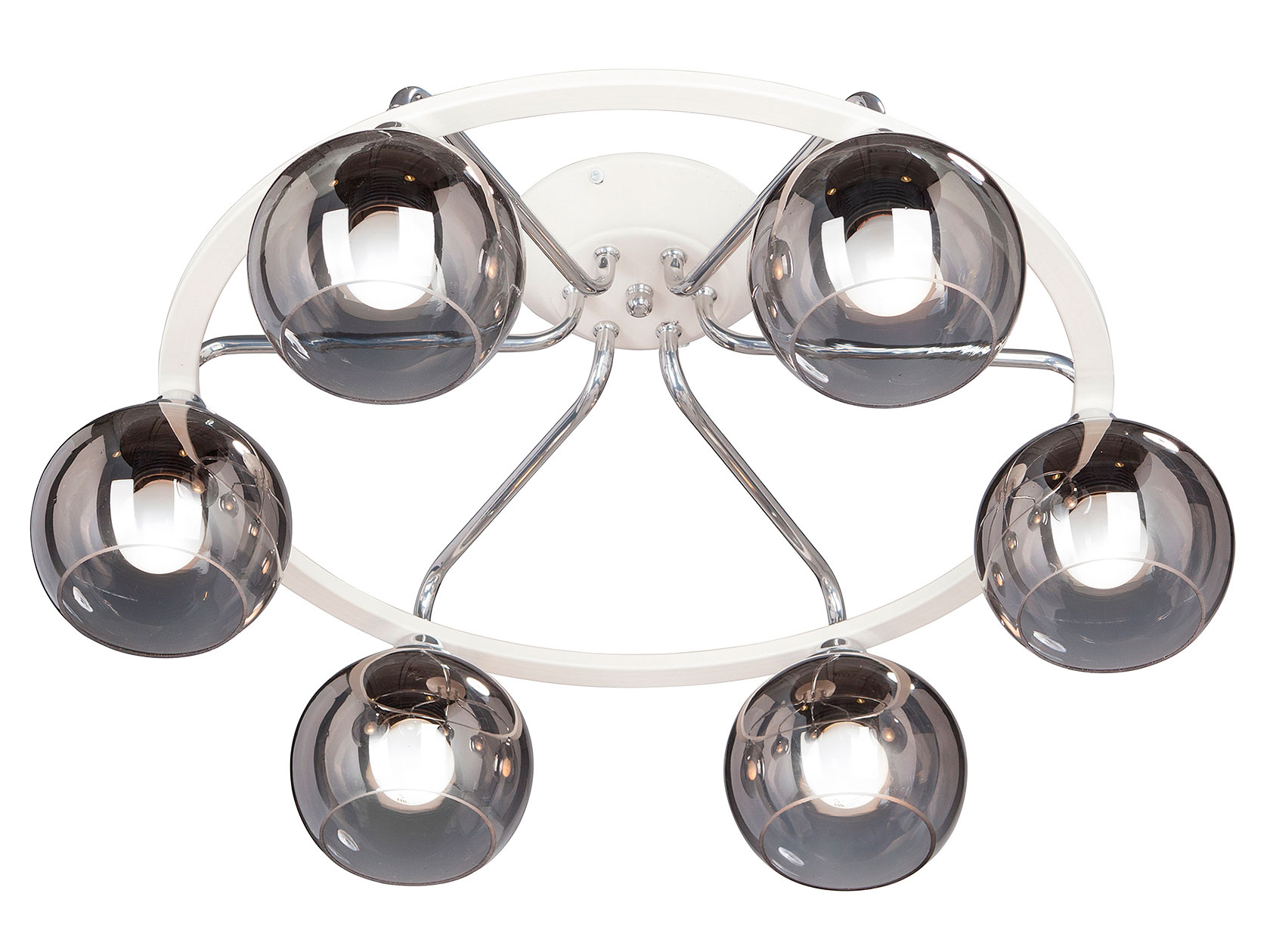 

Люстра V4308-0/6PL Белый Графит