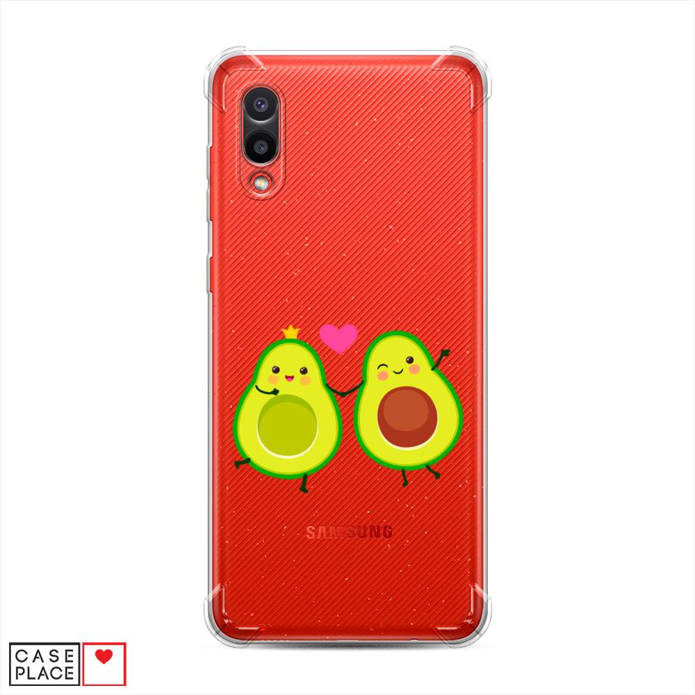 фото Противоударный силиконовый чехол "авокадо любят" на samsung galaxy a02 awog