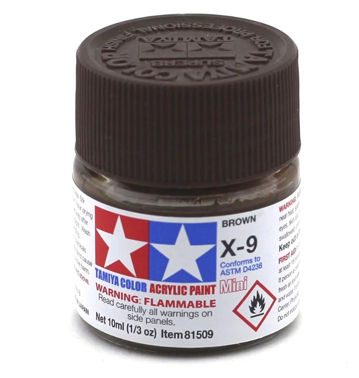 

81509 Tamiya X-9 Brown (Коричневая) Акриловая краска
