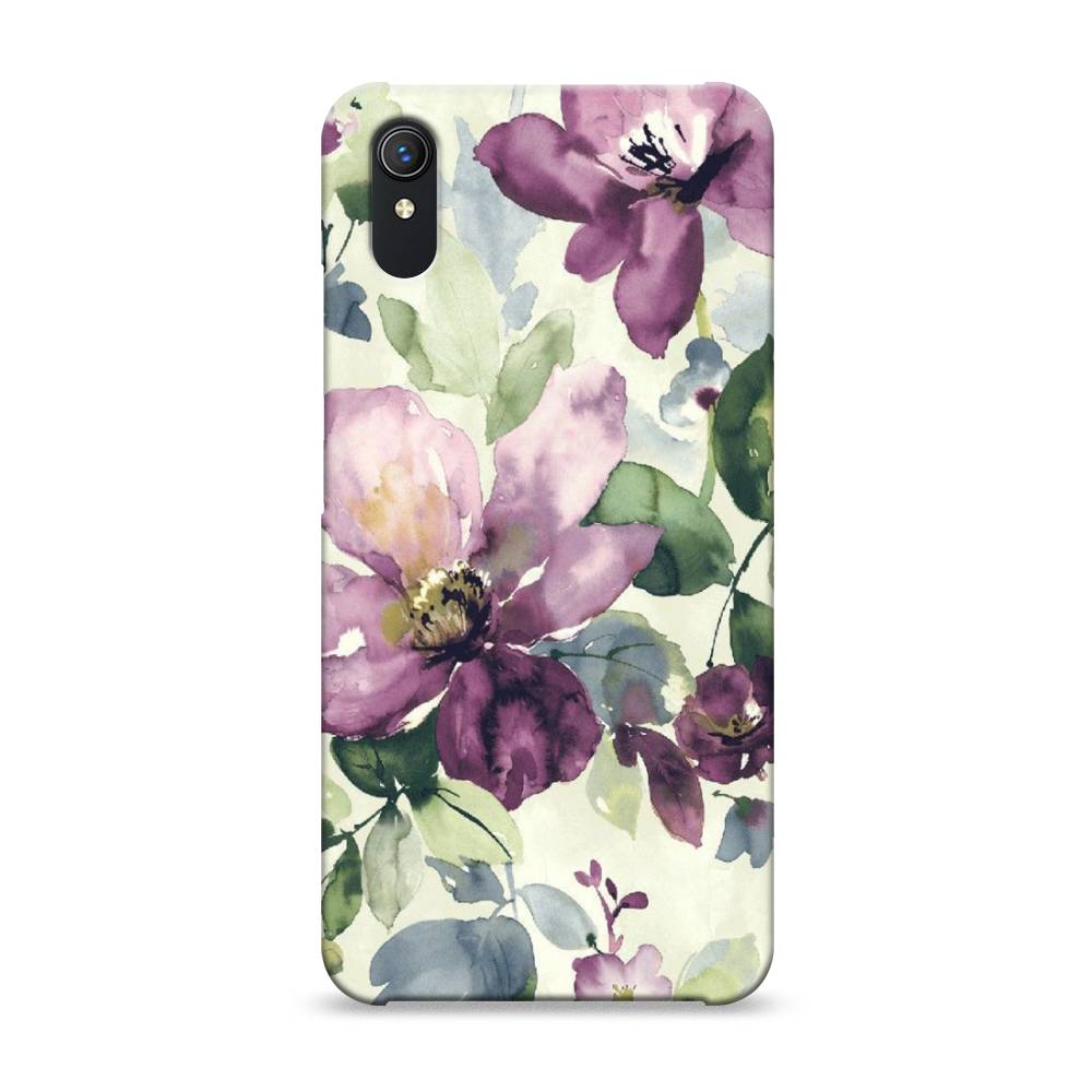 

Пластиковый чехол "Сиреневые цветы-акварель" на Vivo Y1s, 263220-7