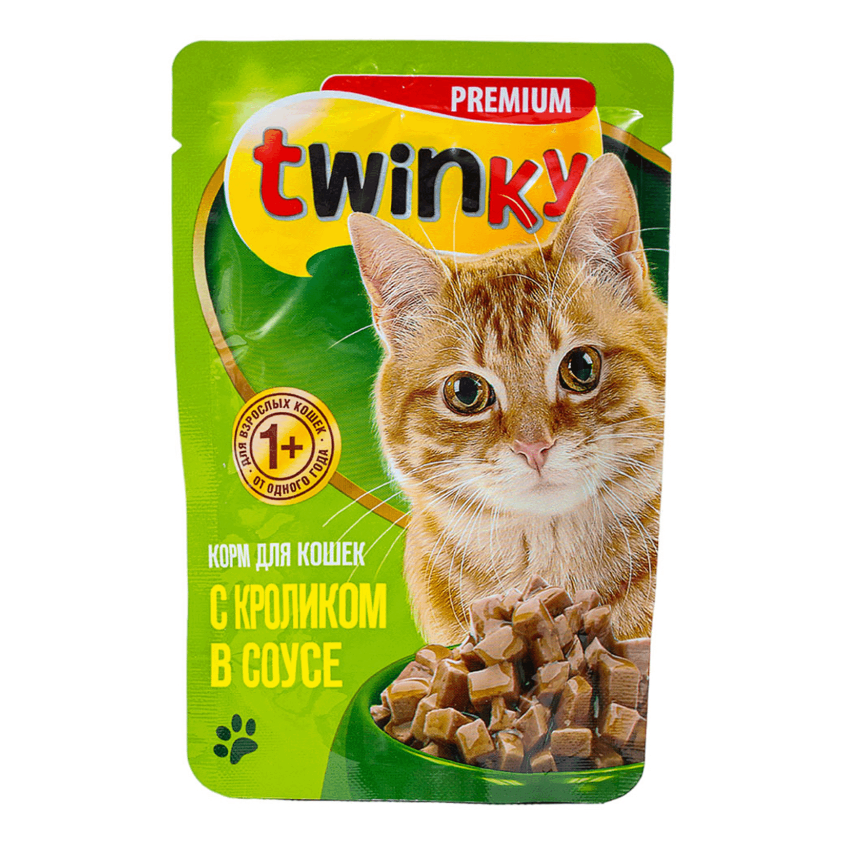 Влажный корм для кошек Twinky с кроликом в соусе, 100г
