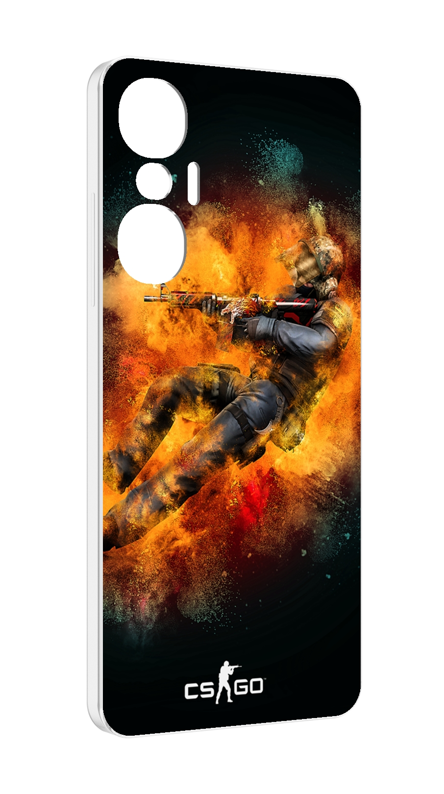 

Чехол MyPads CS-go Контр-террорист для Infinix Hot 20S противоударный, Tocco