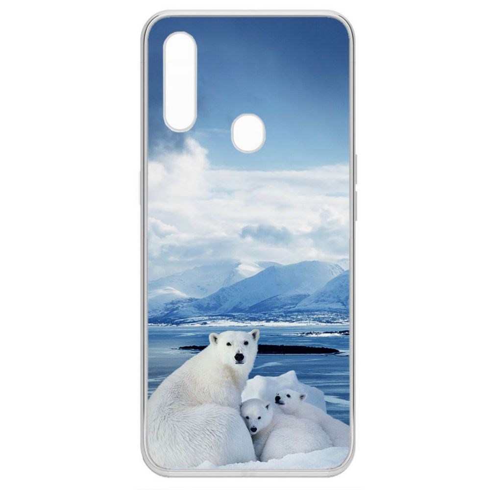 

Чехол-накладка Krutoff Clear Case Полярные медведи для Oppo A31