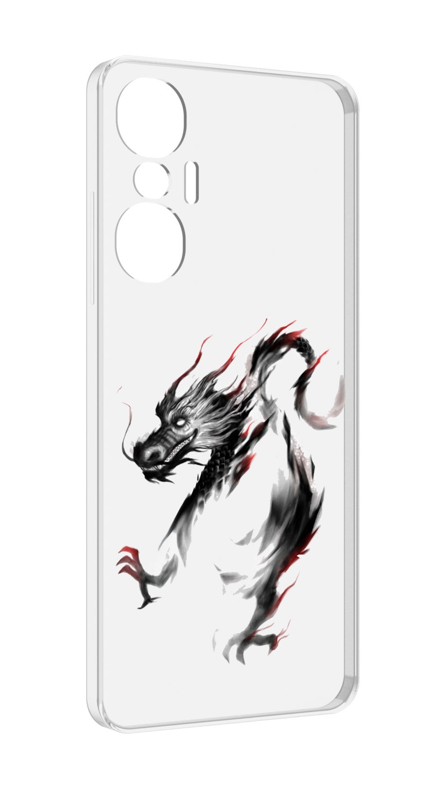 

Чехол MyPads черный дракон для Infinix Hot 20S противоударный, Tocco