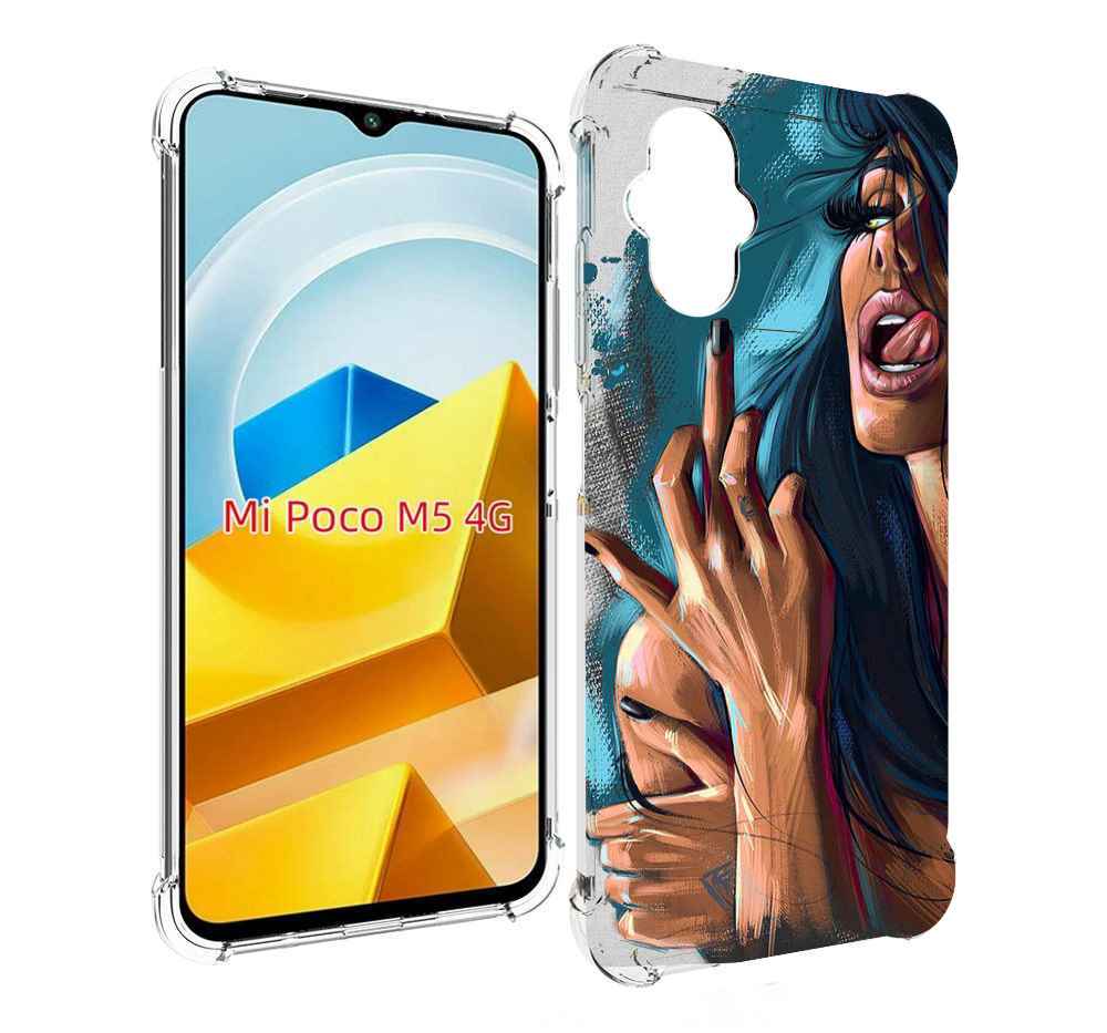 

Чехол MyPads Tocco для Xiaomi M5 Девушка-нарисованная-дерзкая женский, Прозрачный, Tocco