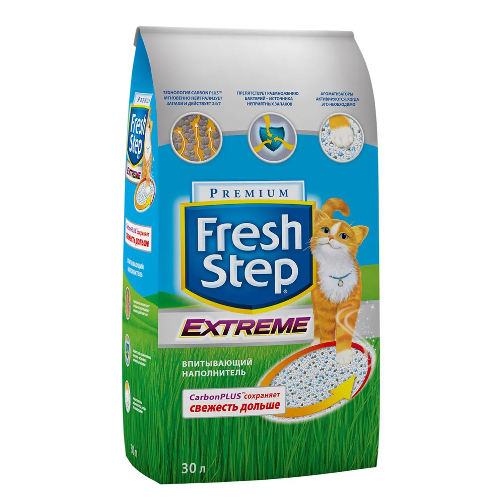 

Наполнитель для кошачьего туалета Fresh Step Extreme впитывающий 15,87 кг