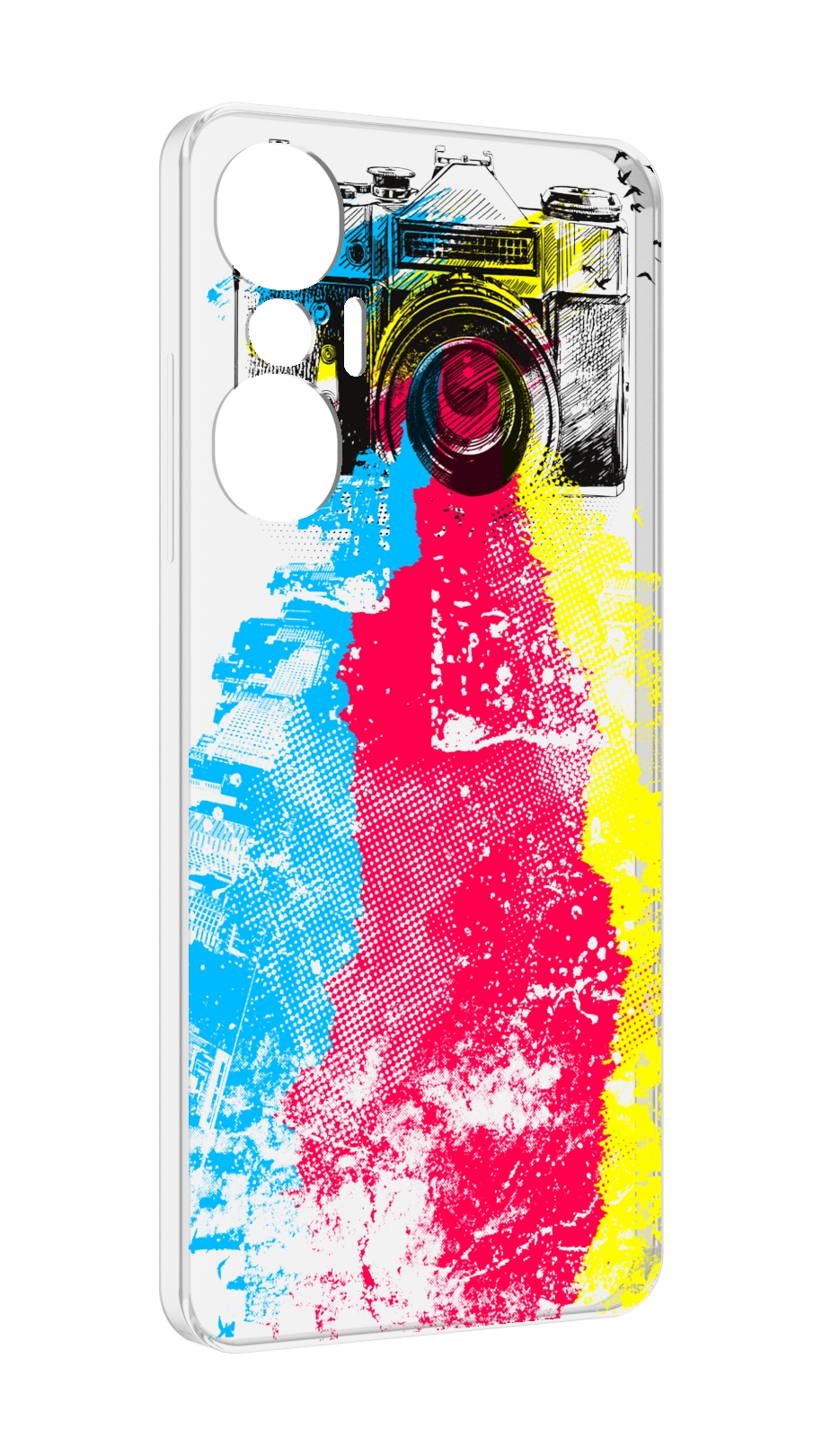 

Чехол MyPads цветной фотоаппарат для Infinix Hot 20S противоударный, Tocco