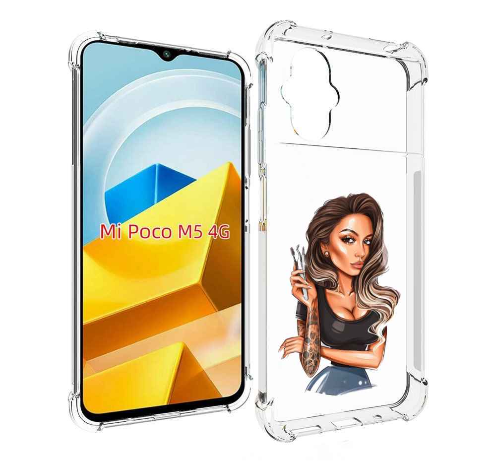 

Чехол MyPads Tocco для Xiaomi M5 Девушка-бровист, Прозрачный, Tocco