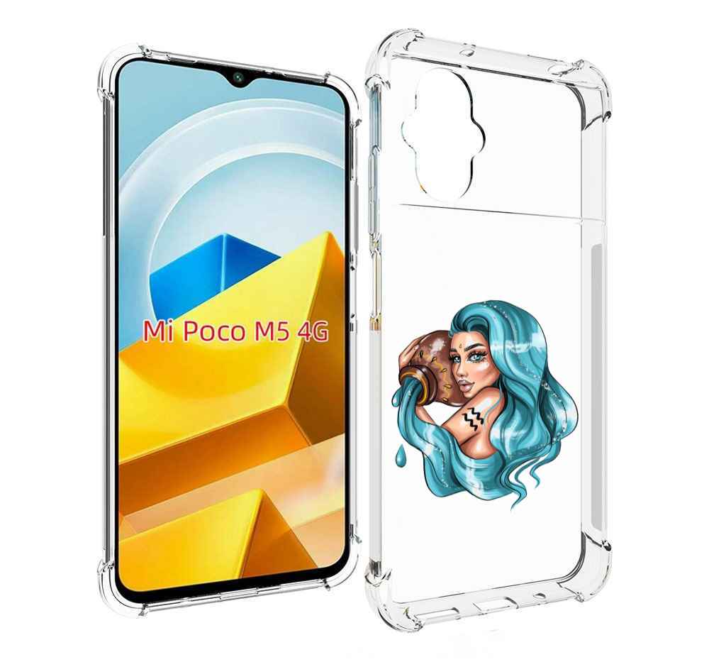 

Чехол MyPads Tocco для Xiaomi M5 Девушка-Водолей, Прозрачный, Tocco
