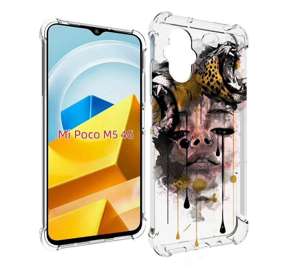 

Чехол MyPads Tocco для Xiaomi M5 Девушка гепард женский, Прозрачный, Tocco