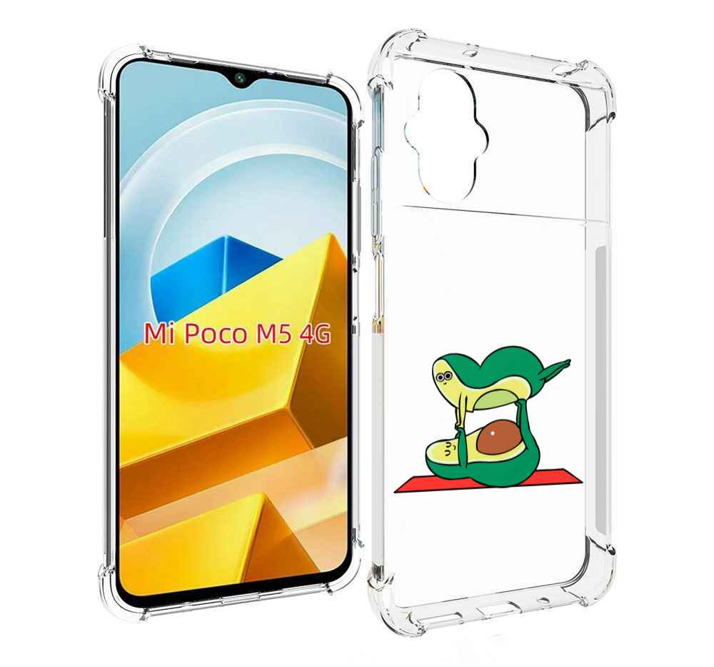 

Чехол Mypads Две-Половинки Для Poco M5 Противоударный, Прозрачный, Tocco