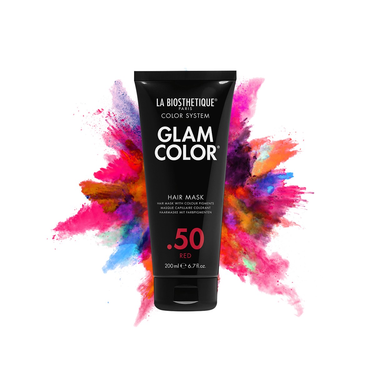 Маска для волос тонирующая La Biosthetique Glam Color Hair Mask 50 Red 200 мл шампунь для дисциплины вьющихся волос glam curly hair ds 627 250 мл