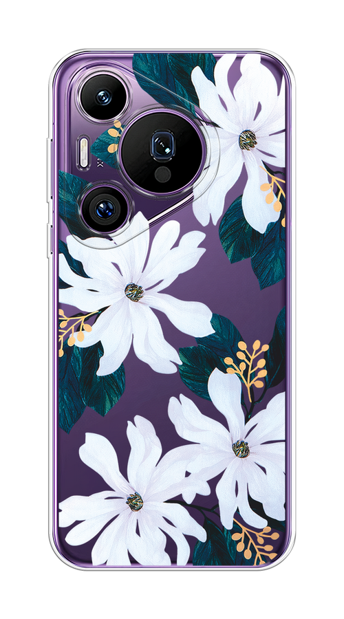 

Чехол на Huawei Pura 70 Pro/70 Pro Plus "Delilah Flower", Зеленый;белый, 6124150-1