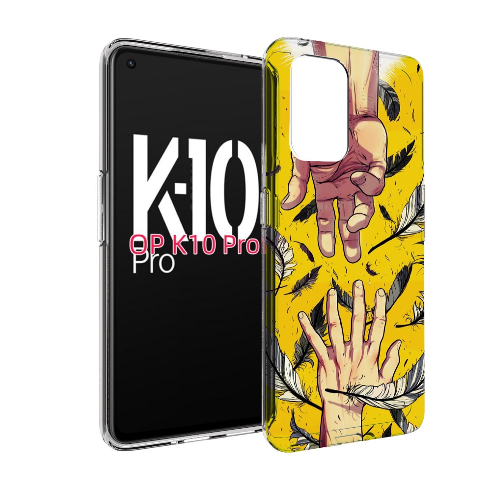 

Чехол MyPads рука-в-руку для OPPO K10 Pro, Прозрачный, Tocco