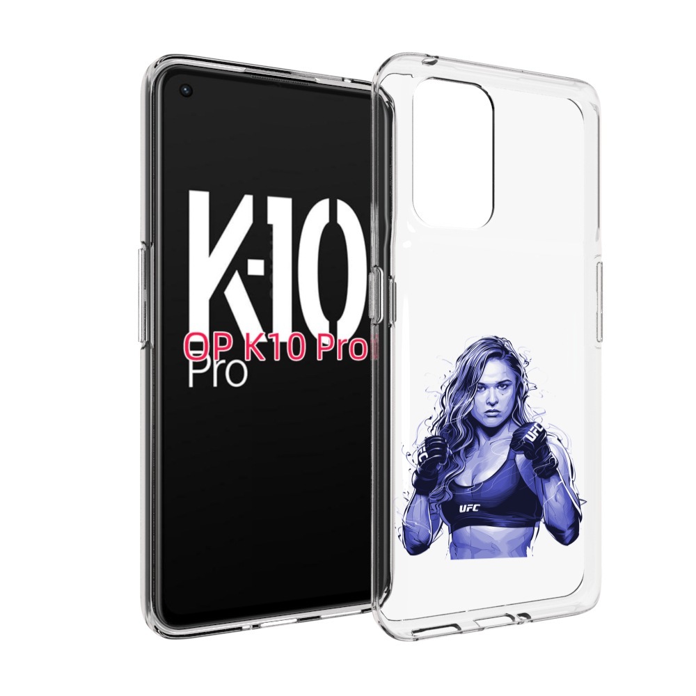 

Чехол MyPads ронда-роузи-юфс для OPPO K10 Pro, Прозрачный, Tocco