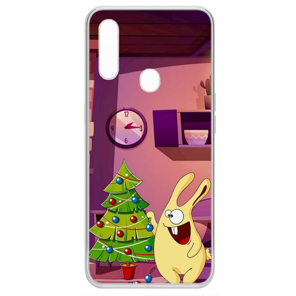

Чехол-накладка Krutoff Clear Case Кролик для Oppo A31