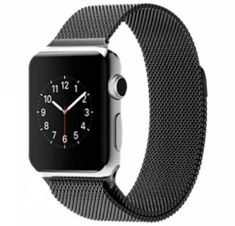 

Ремешок миланcкий из нержавеющей стали для Apple Watch 38/40мм (3), графитовый, н
