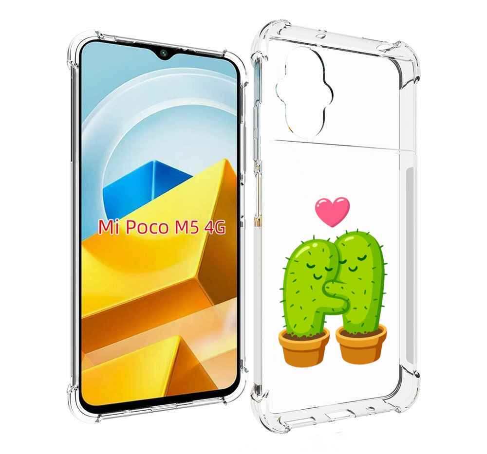 

Чехол MyPads Tocco для Xiaomi M5 Влюбленные-кактусы, Прозрачный, Tocco