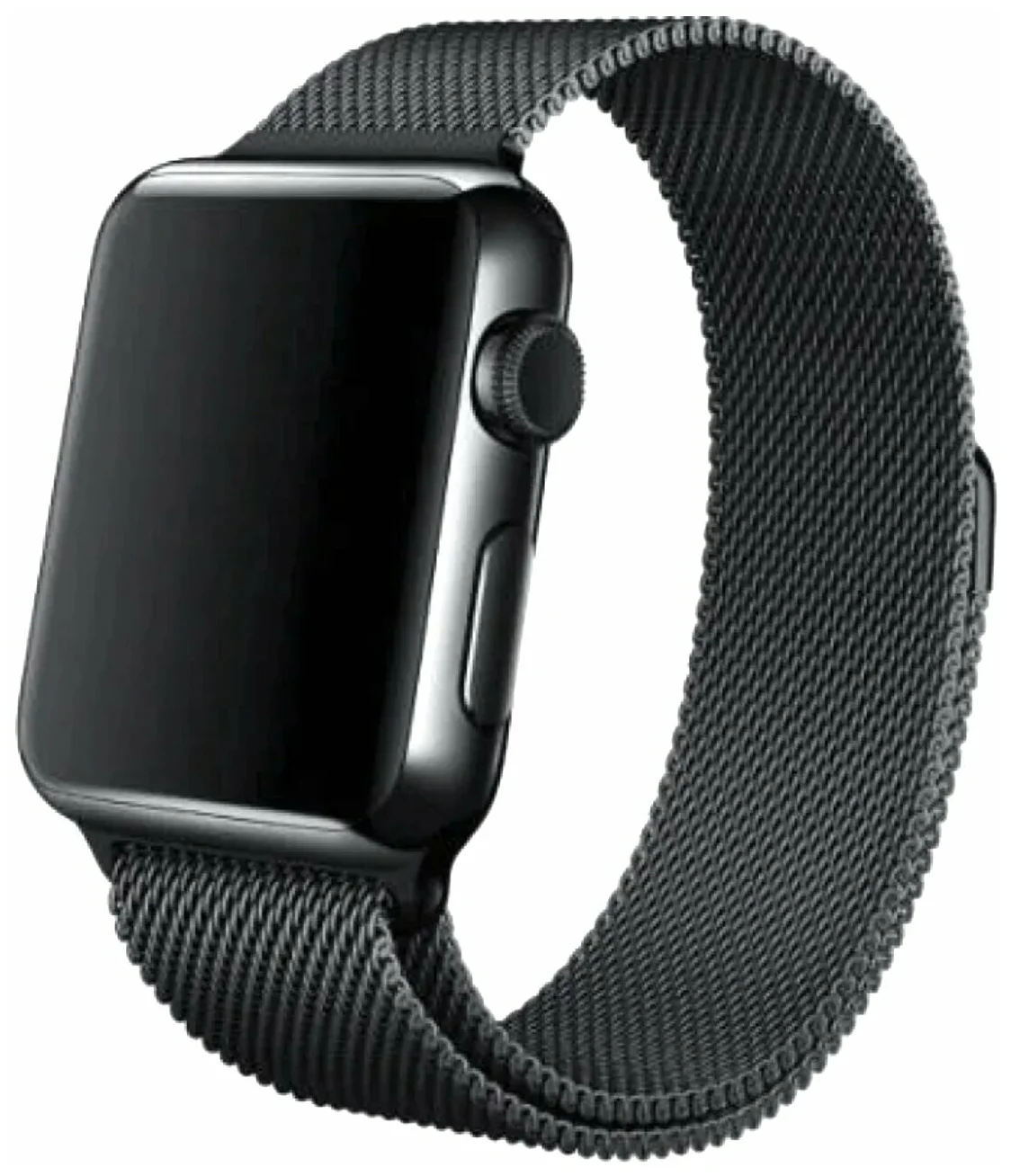 

Ремешок нейлоновый для Apple Watch 42/44мм (28), черный вертикальный, на липучке