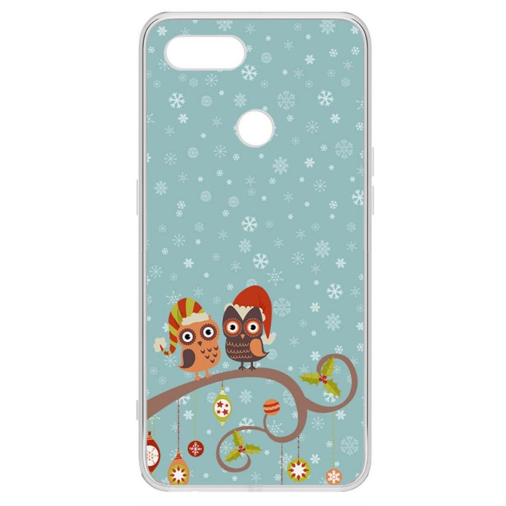 

Чехол-накладка Krutoff Clear Case Совушки для Oppo A5s, Прозрачный