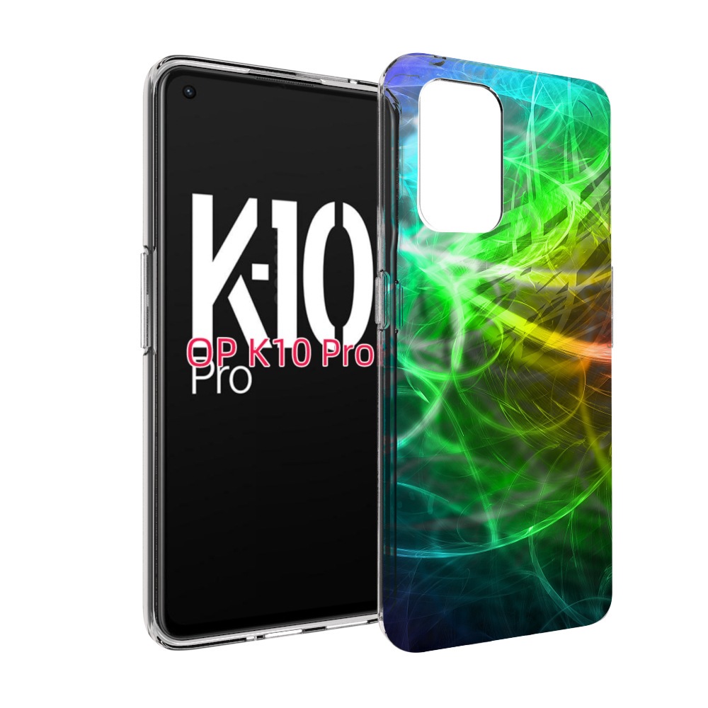 

Чехол MyPads разноцветная-абстракция-линиями для OPPO K10 Pro, Прозрачный, Tocco