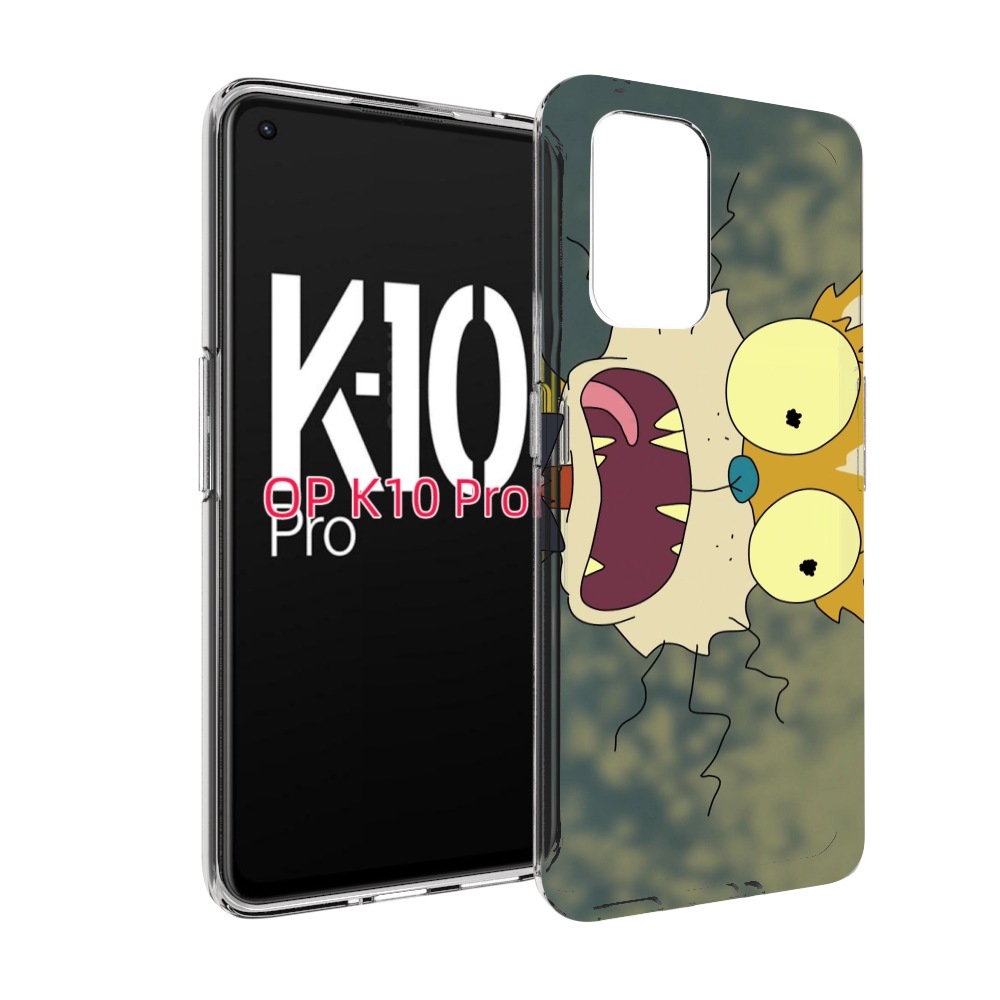 

Чехол MyPads пугливый кот для OPPO K10 Pro, Прозрачный, Tocco