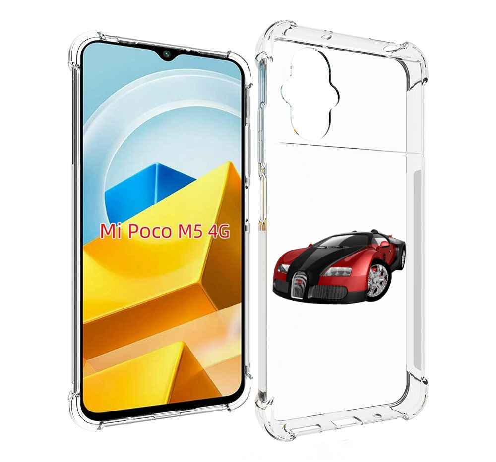 

Чехол Mypads Бука Мужской Для Poco M5 Противоударный, Прозрачный, Tocco