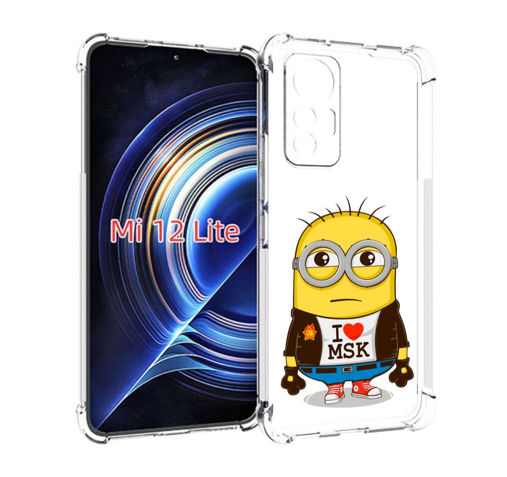 

Чехол MyPads миньон-я-люблю-Мск для Xiaomi 12 Lite, Прозрачный, Tocco