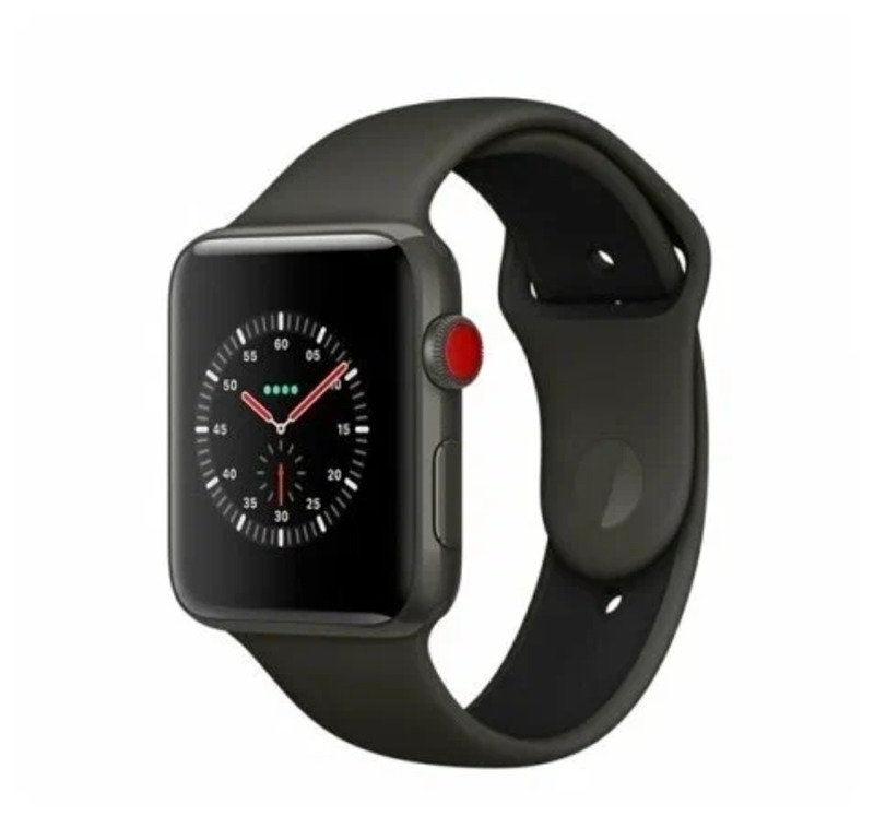 

Ремешок силиконовый для Apple Watch 38/40мм (23), темно-каменный, на кнопке
