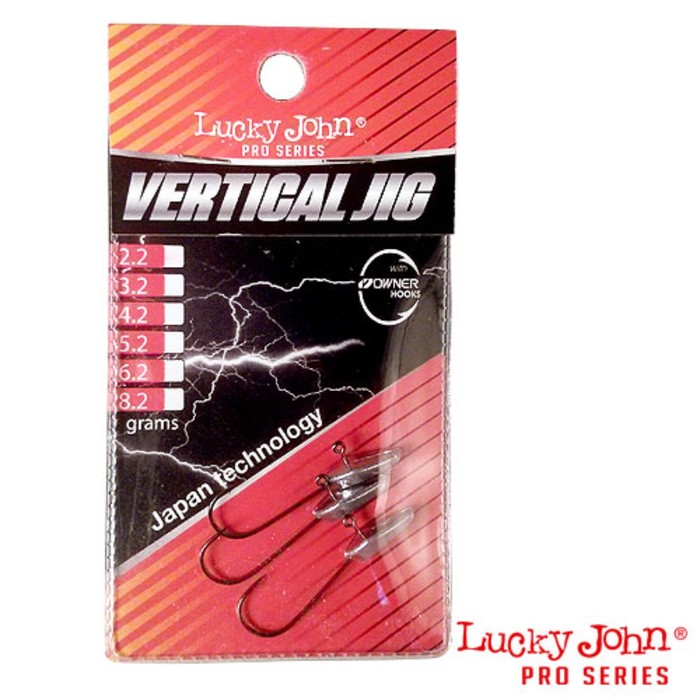 

Джиг-головки Lucky John VERTICAL JIG 20.0г 2шт.