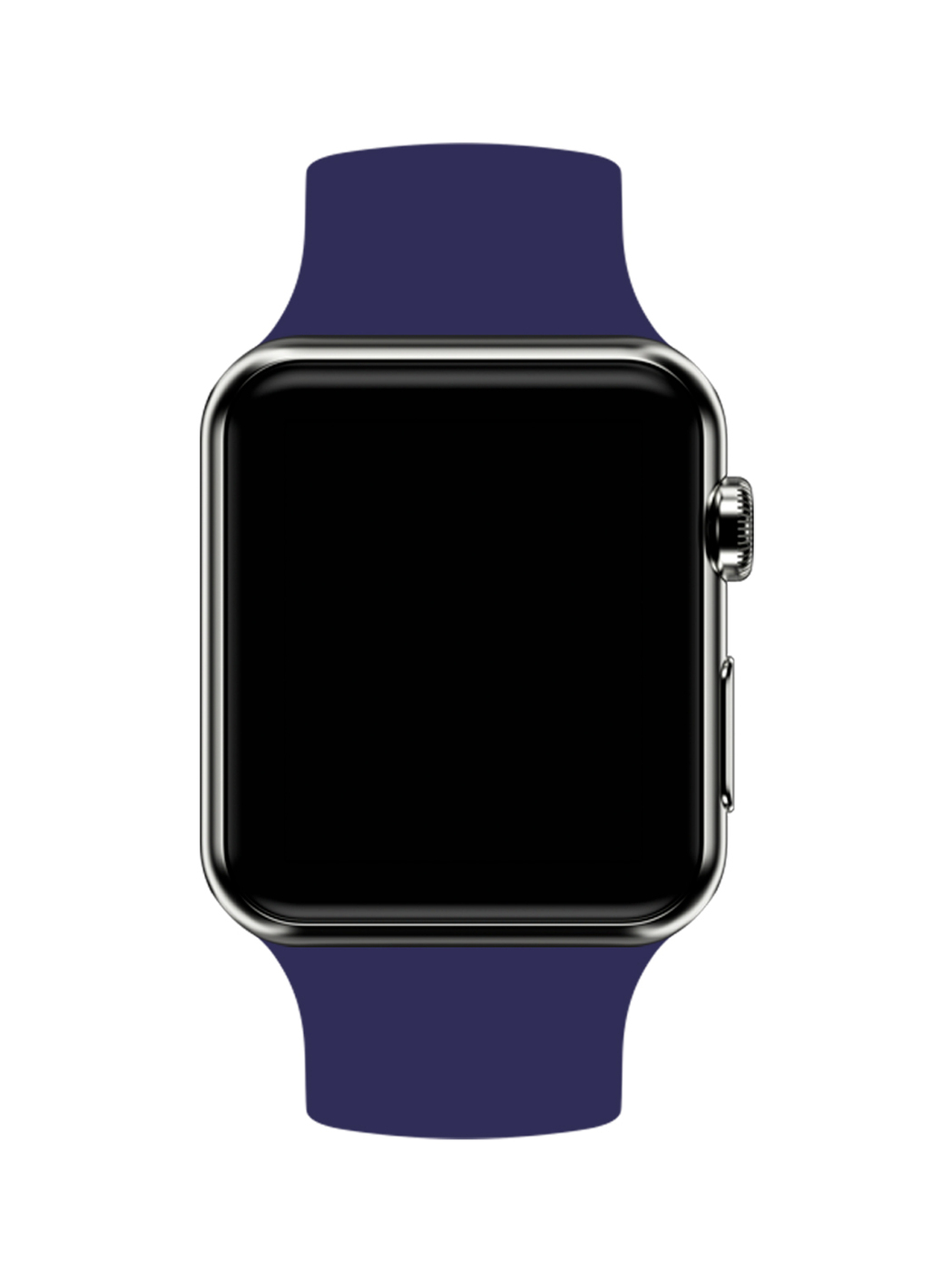 

Ремешок силиконовый для Apple Watch 38/40мм (20), темно-синий, на кнопке