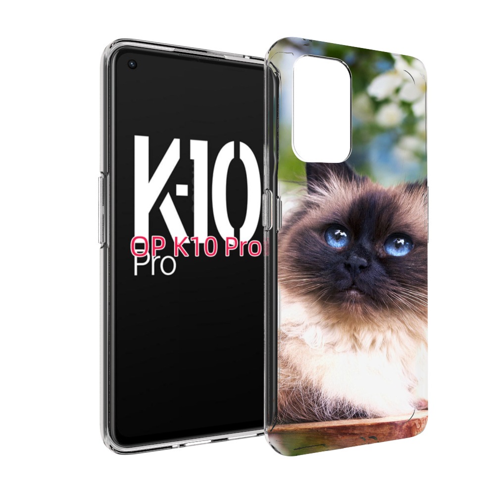 Чехол MyPads порода кошка Бирман для OPPO K10 Pro