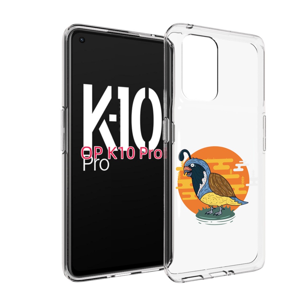 

Чехол MyPads попугай-на-острове для OPPO K10 Pro, Прозрачный, Tocco