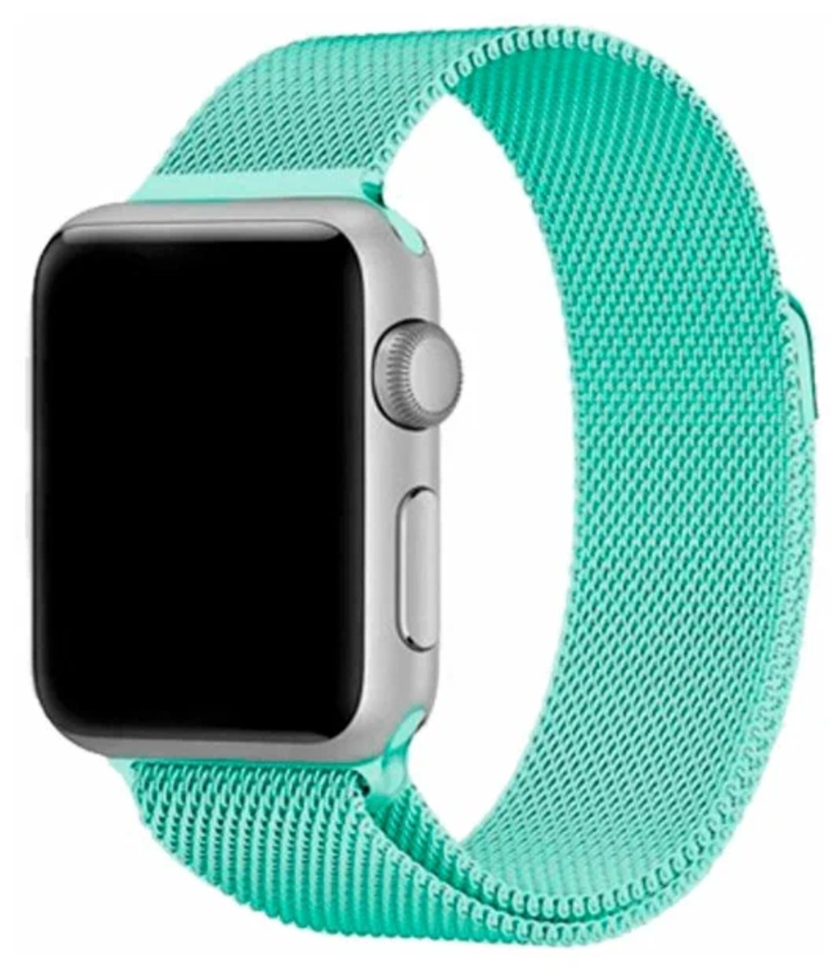 

Ремешок миланcкий из нержавеющей стали для Apple Watch 38/40мм (20), бирюзовый, н