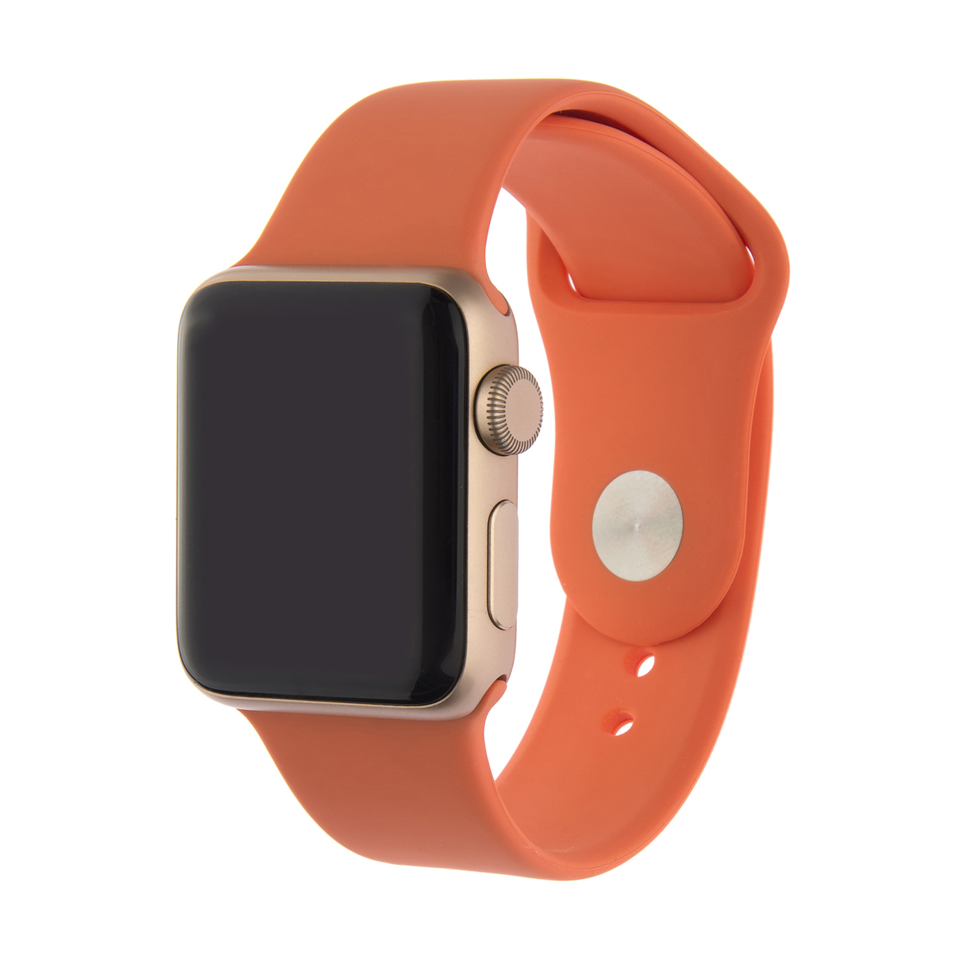 

Ремешок силиконовый для Apple Watch 42/44мм (2), абрикосовый, на кнопке