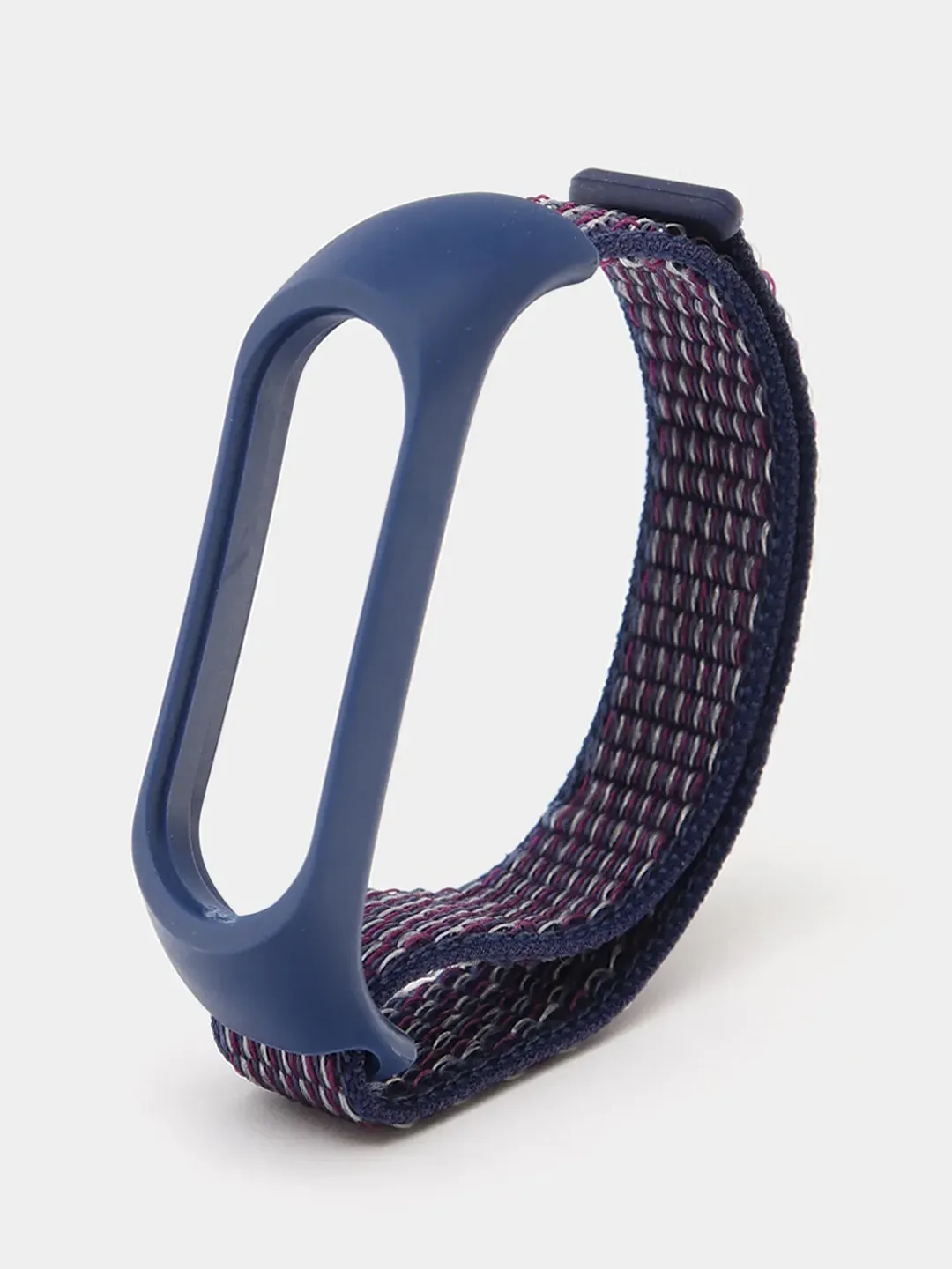 

Ремешок нейлоновый для Xiaomi Mi Band 3/4/5 (2), синий, на липучке