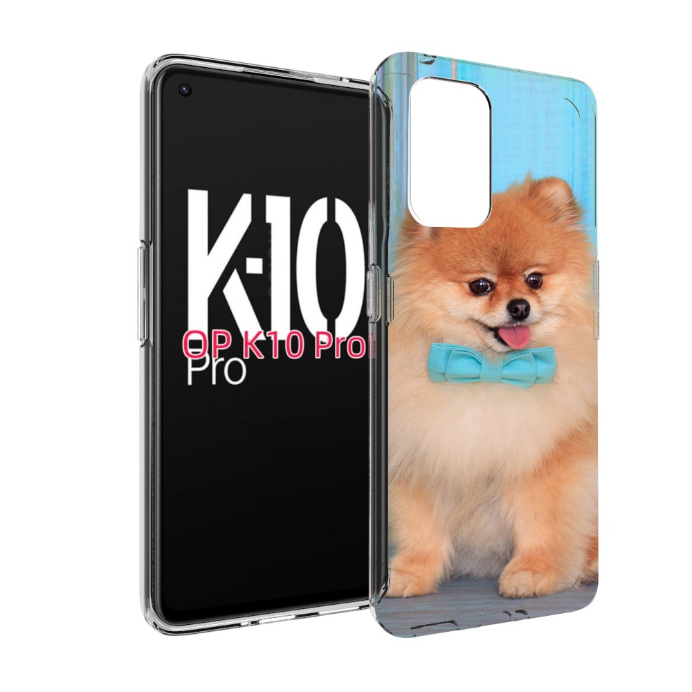 

Чехол MyPads померанскии шпиц для OPPO K10 Pro, Прозрачный, Tocco