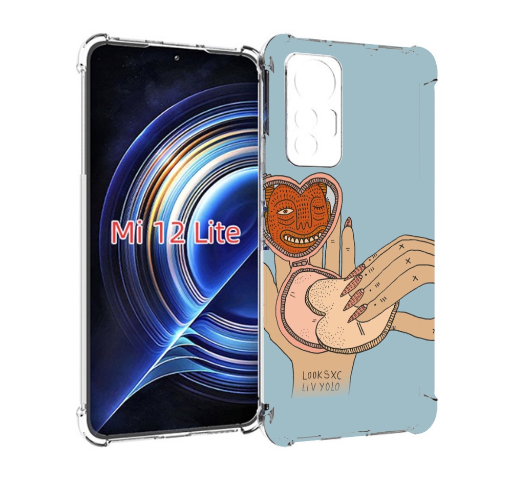 

Чехол MyPads макияж картинка женский для Xiaomi 12 Lite, Прозрачный, Tocco