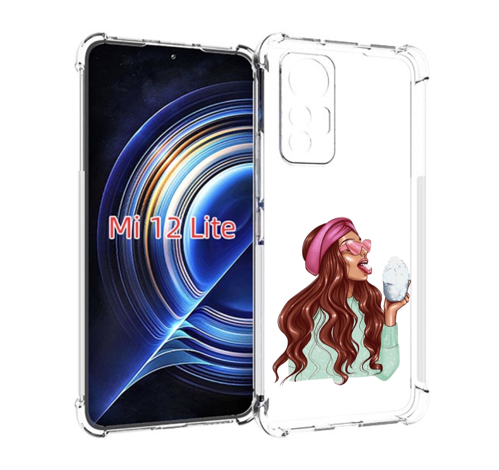 

Чехол MyPads любительница-снега женский для Xiaomi 12 Lite, Прозрачный, Tocco