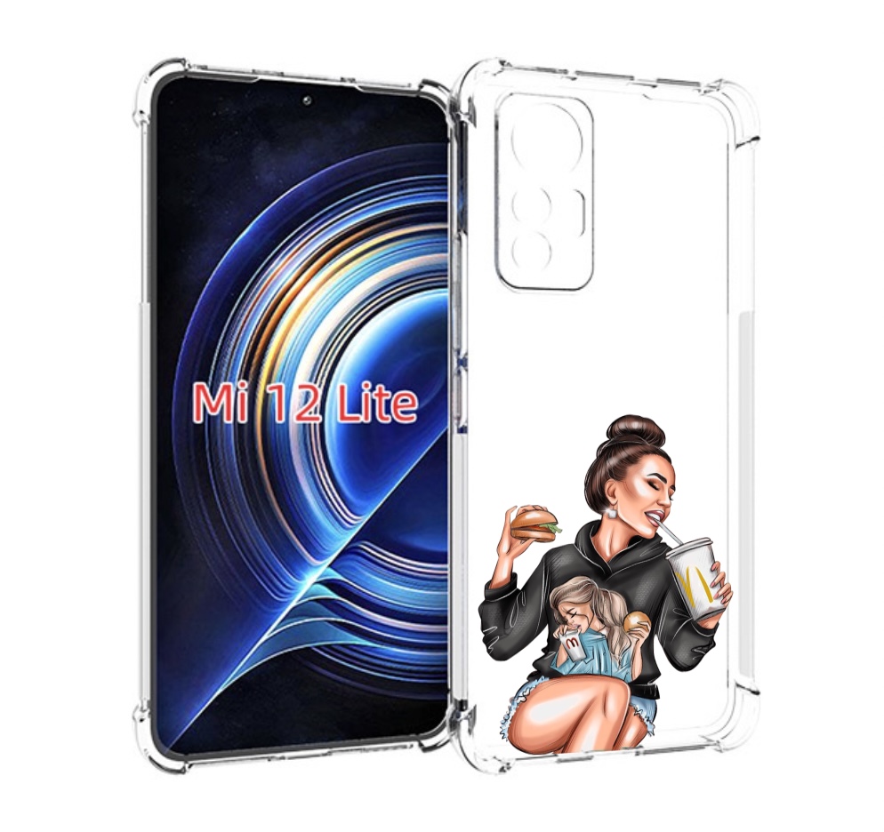 

Чехол MyPads любительница-макдональдс женский для Xiaomi 12 Lite, Прозрачный, Tocco