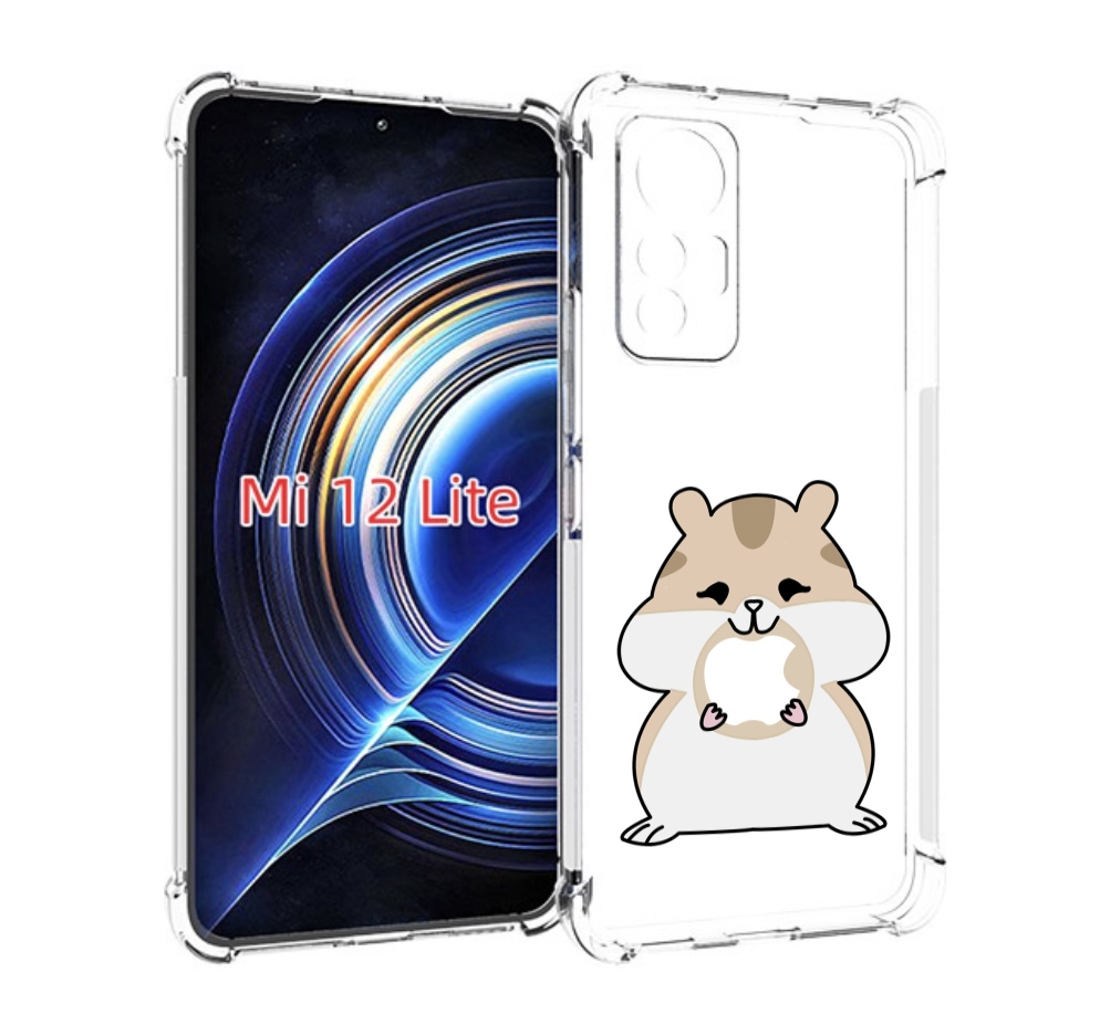 

Чехол MyPads любитель-яблок детский для Xiaomi 12 Lite, Прозрачный, Tocco