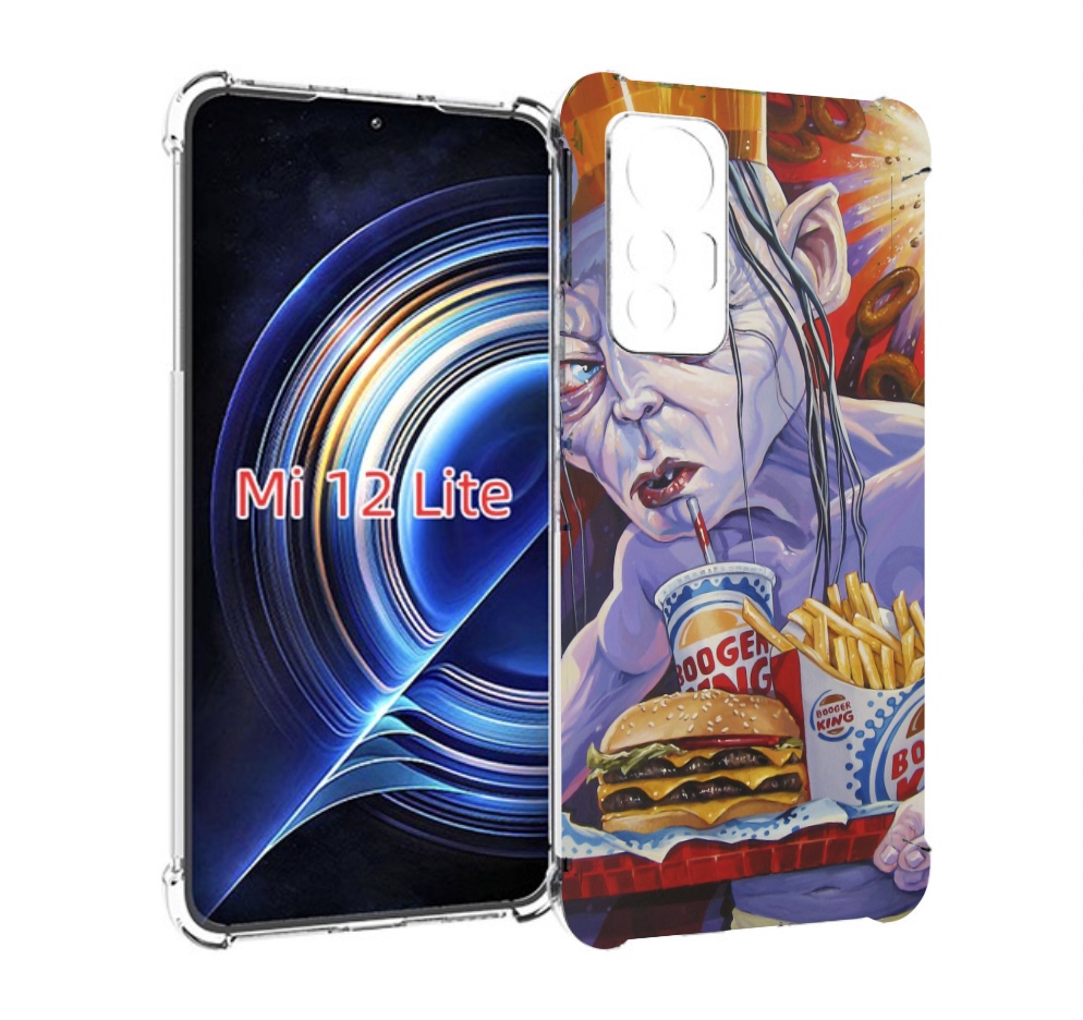 

Чехол MyPads любитель бургер кинга для Xiaomi 12 Lite, Прозрачный, Tocco