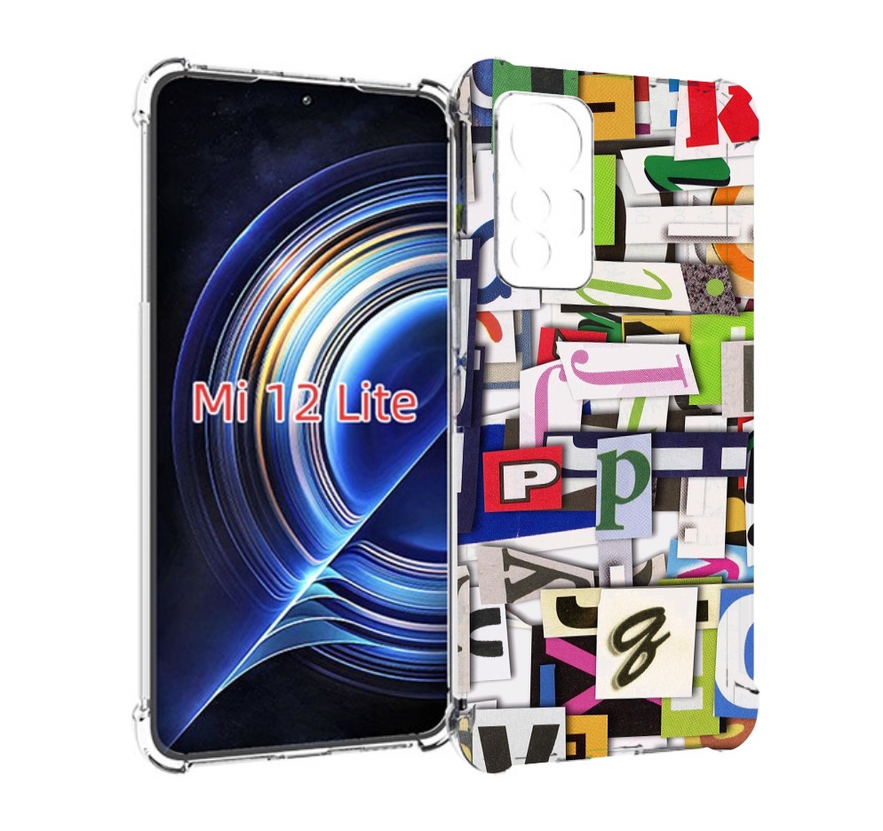 

Чехол MyPads ломанные-буквы для Xiaomi 12 Lite, Прозрачный, Tocco