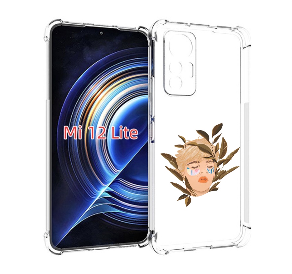 

Чехол MyPads лицо-с-патчами для Xiaomi 12 Lite, Прозрачный, Tocco