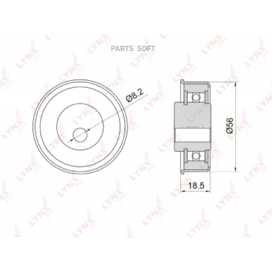 

Ролик натяжной ремня ГРМ PB-1037