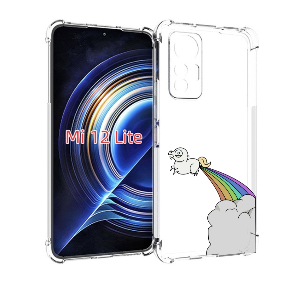 

Чехол MyPads летающее-пони детский для Xiaomi 12 Lite, Прозрачный, Tocco